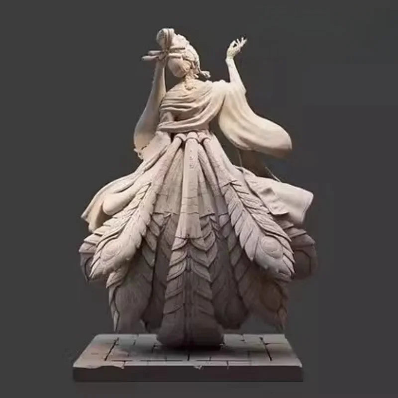 1/24 Mystical Sorceress with Raised Hand, Resin Model Figure Kit, Fantasy Theme, Unassembled and Unpainted