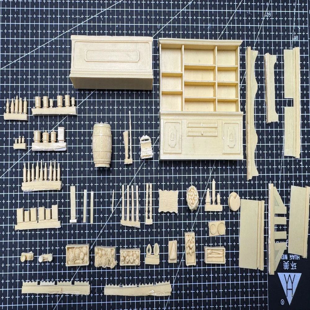 1/35 Rural Grocery Store, Resin Model Diorama Kit, Historical Theme, Unassembled and Unpainted