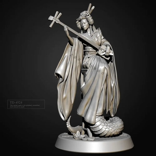 50mm Female Priestess, Resin Model Figure Kit, Fantasy Theme, Unassembled and Unpainted