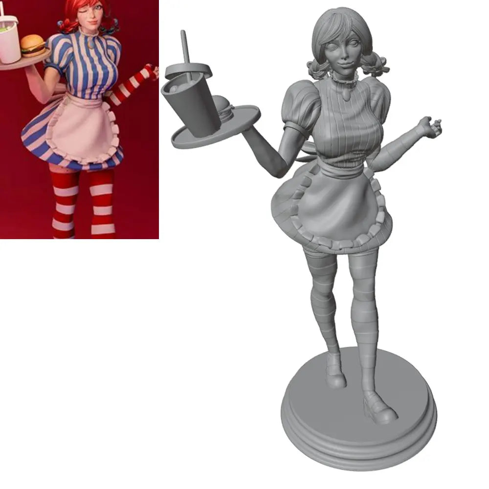 1/24 Sexy Pin-up, 4 Figures, Resin Model Figure Kit, Unassembled and Unpainted