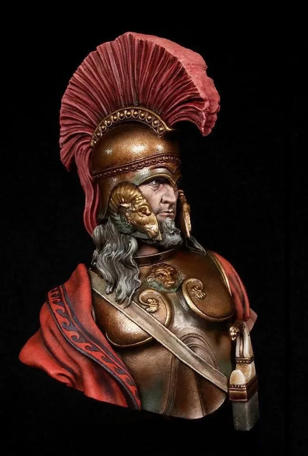 1/10 Ancient Greco-Roman General, Resin Model Bust Kit, Unassembled and Unpainted