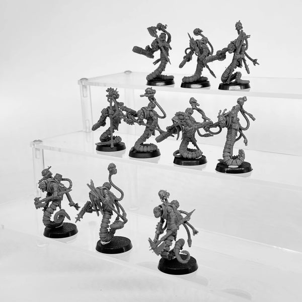Scavenger Serpents, 10 Figures, Resin Model Figure Kit, Fantasy Theme, Unassembled and Unpainted