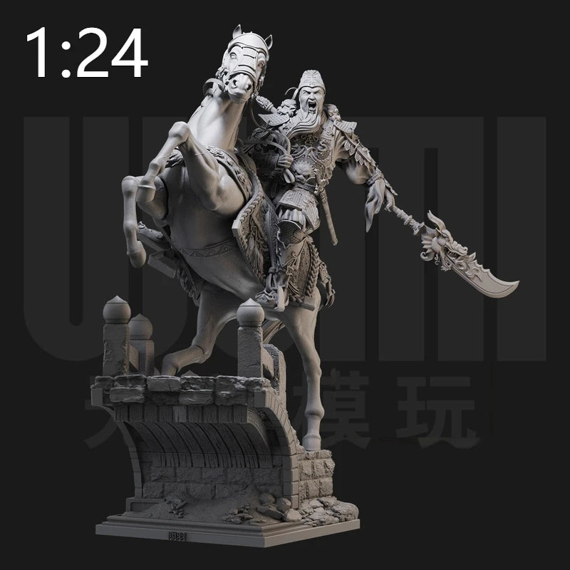 1/24 Medieval Mounted Cavalry, 3 Figures, Resin Model Figure Kit, Unassembled and Unpainted
