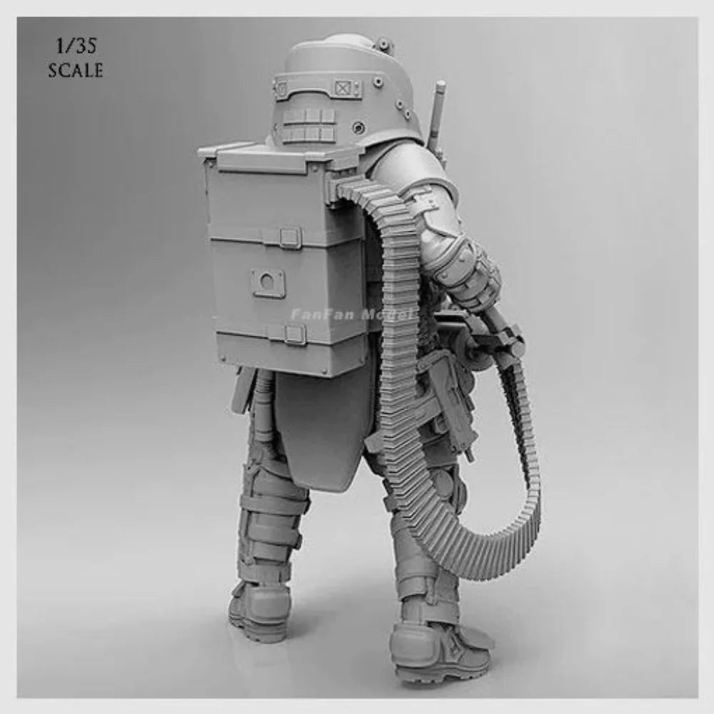1/35 Commando Exoskeleton, Resin Model Figure Kit, Sci-Fi Theme, Unassembled and Unpainted