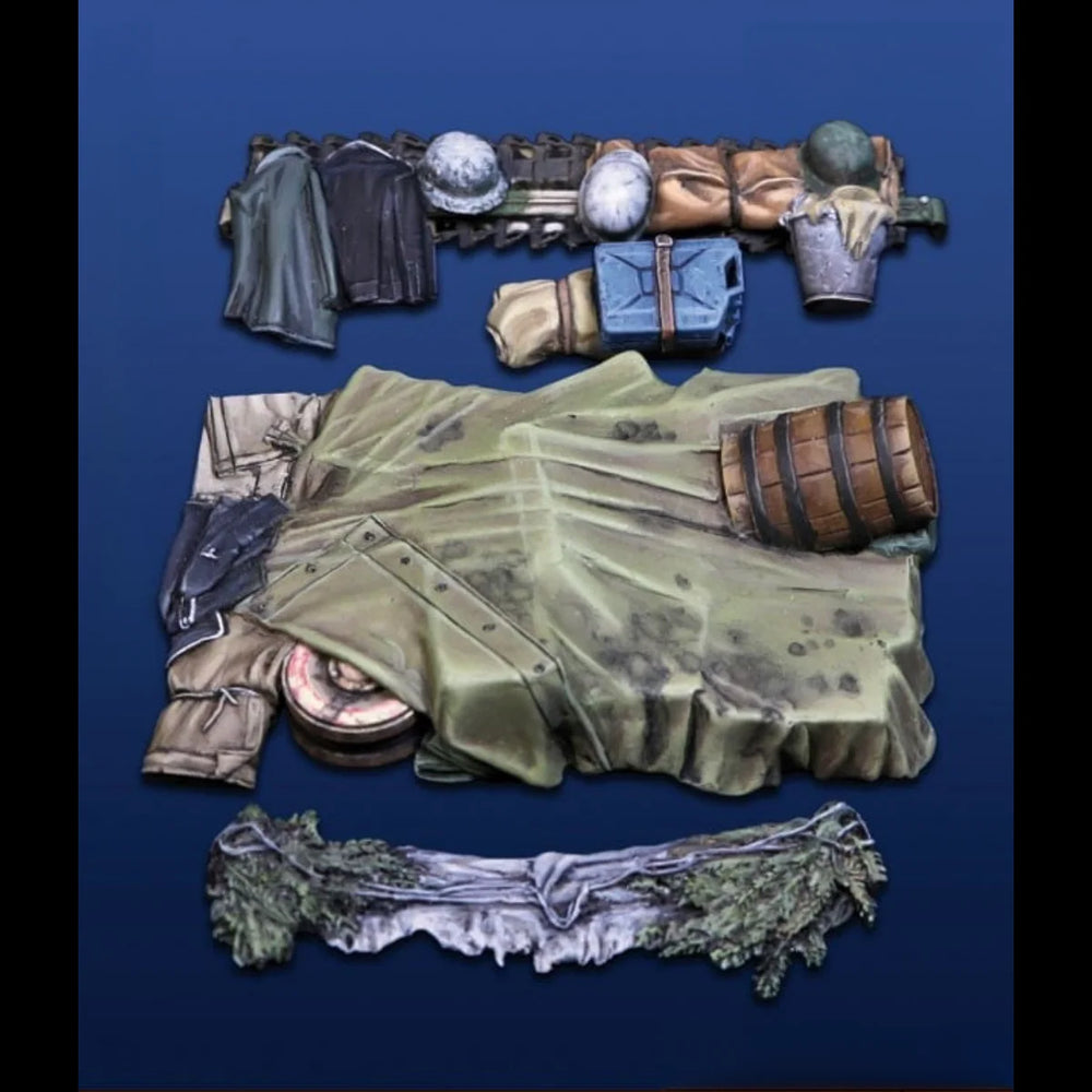 1/35 WWII Tank Accessories, Resin Model Vehicle Kit, Unassembled and Unpainted