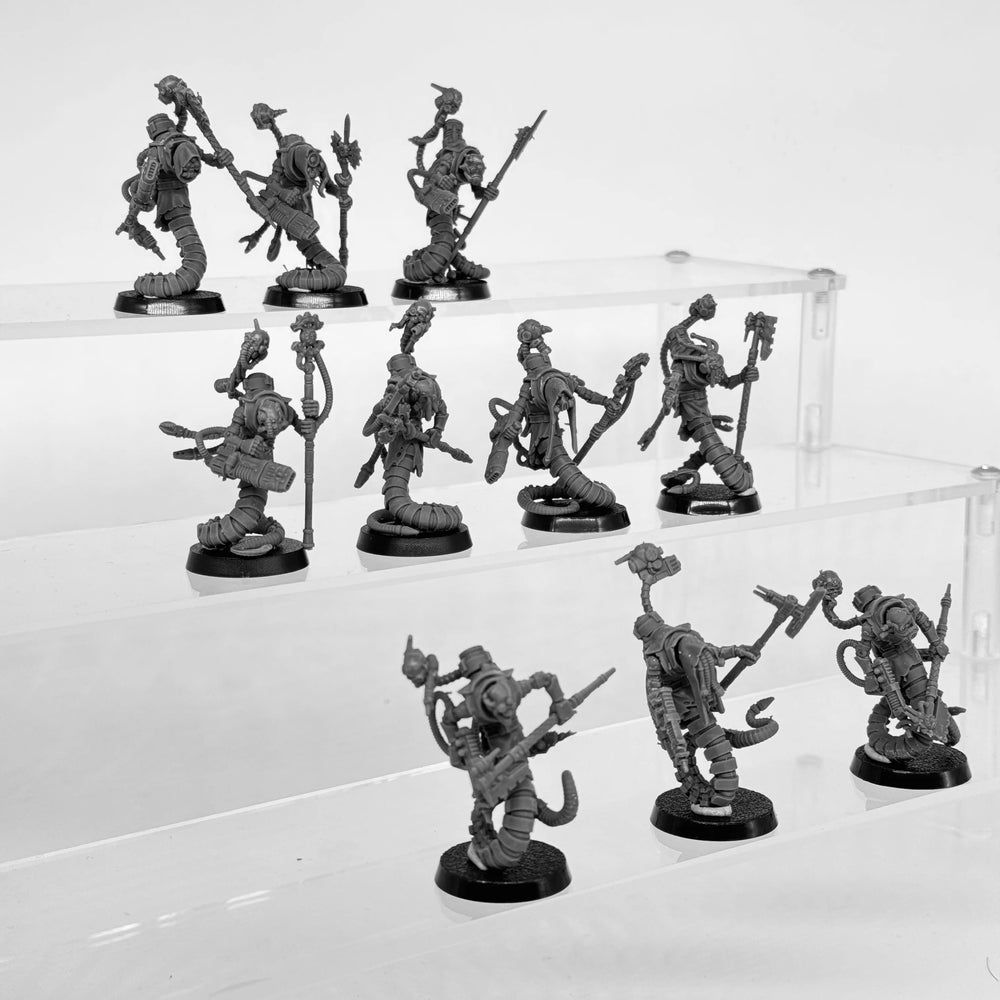 Scavenger Serpents, 10 Figures, Resin Model Figure Kit, Fantasy Theme, Unassembled and Unpainted