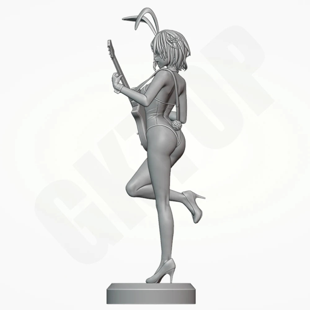 1/24 Bunny-Ear Musician, Resin Model Figure Kit, Anime Theme, Unassembled and Unpainted