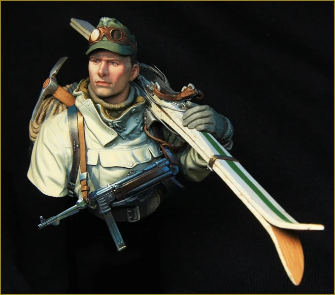 1/10 WWI Allied Infantryman, Resin Model Bust Kit, Unassembled and Unpainted
