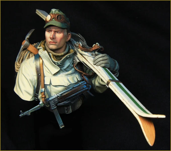 1/10 WWI Allied Infantryman, Resin Model Bust Kit, Unassembled and Unpainted