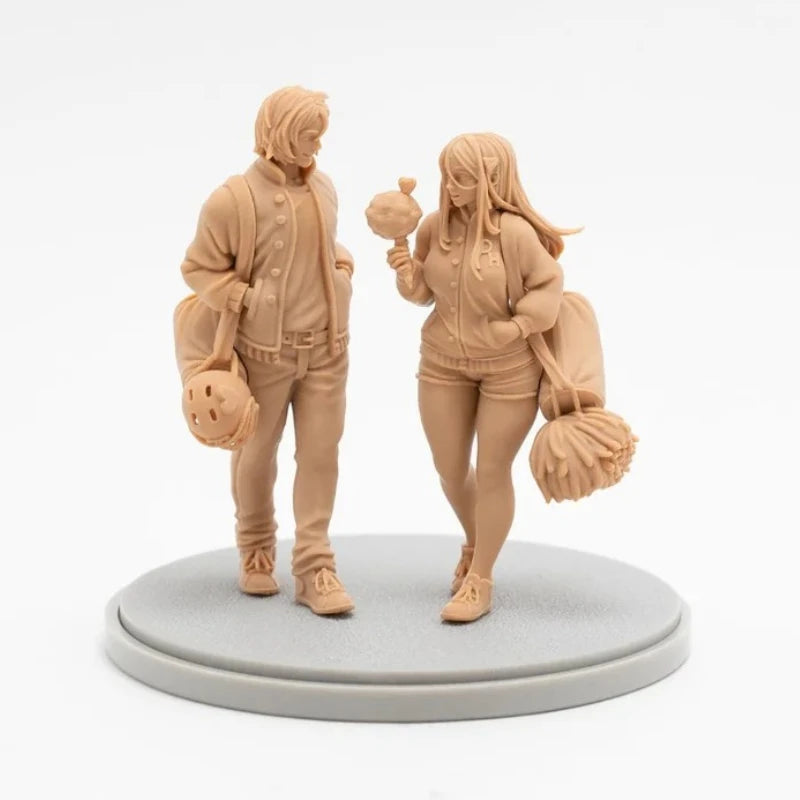 50mm Modern Civilian Couples, 6 Figures, Resin Model Figure Kit, Historical Theme, Unassembled and Unpainted