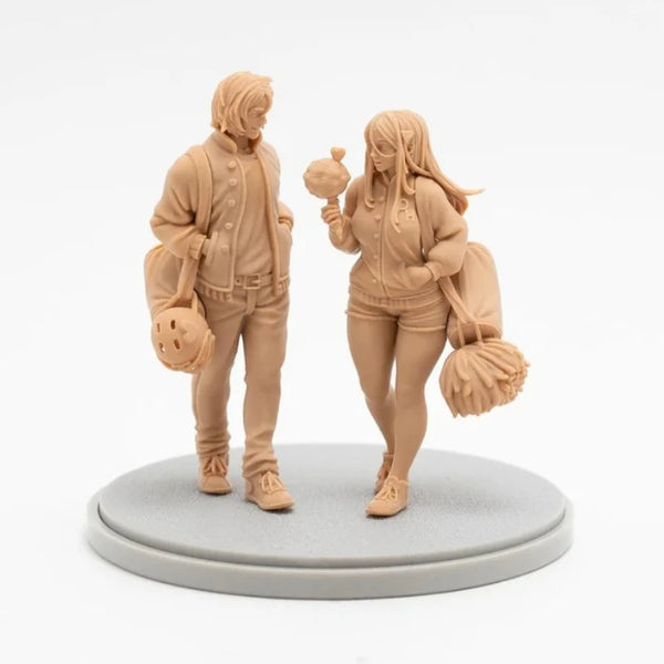50mm Modern Civilian Couples, 6 Figures, Resin Model Figure Kit, Historical Theme, Unassembled and Unpainted