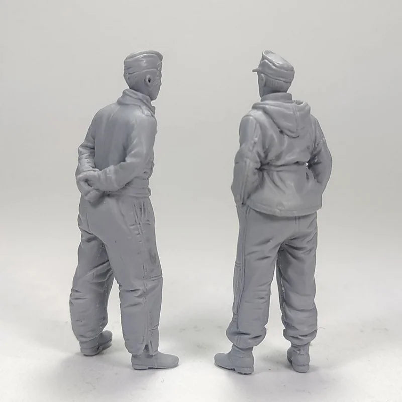 1/35 WWII Infantry Combat Squad, 6 Figures, Resin Model Figure Kit, Unassembled and Unpainted