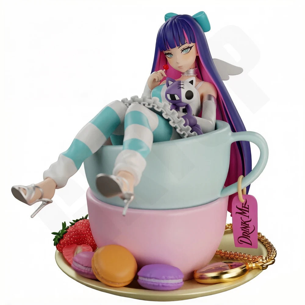 1/24 Cute Girl in Teacup, Resin Model Figure Kit, Anime Theme, Unassembled and Unpainted