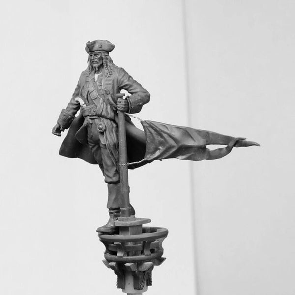 75mm Napoleonic 18th Century Officer, Resin Model Figure Kit, Unassembled and Unpainted