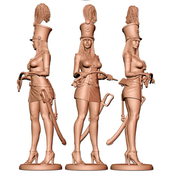 1/35 Female Warriors & Priestesses, 5 Figures, Resin Model Figure Kit, Fantasy Theme, Unassembled and Unpainted