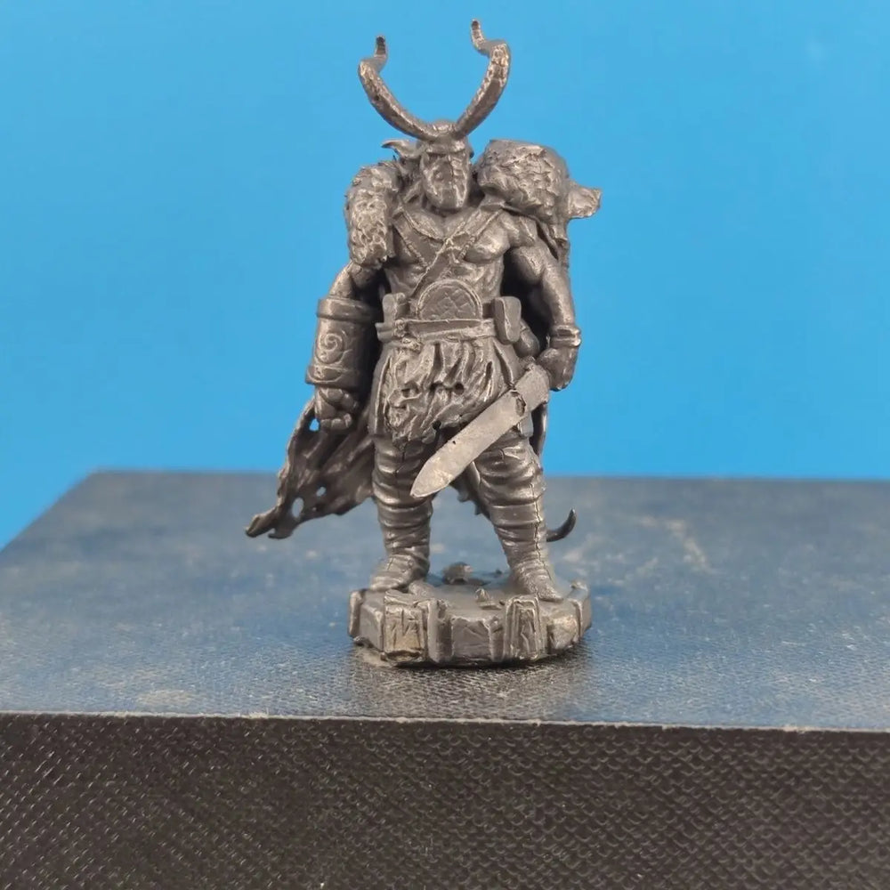 55mm Hell Baron Warrior, Resin Model Figure Kit, Fantasy Theme, Unassembled and Unpainted