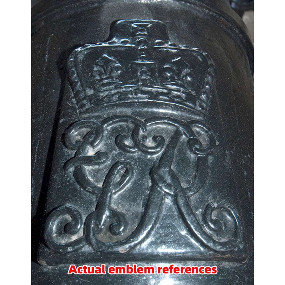 1/48 Napoleonic British Naval Cannon Barrels & Badges, Resin Model Accessory Kit, Unpainted