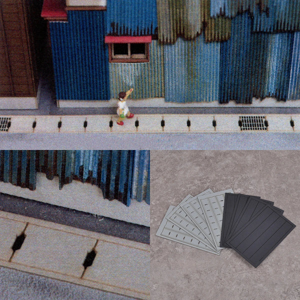 1/35 Manhole Covers & Drainage, Resin Model Terrain Kit, Historical Theme, Unpainted