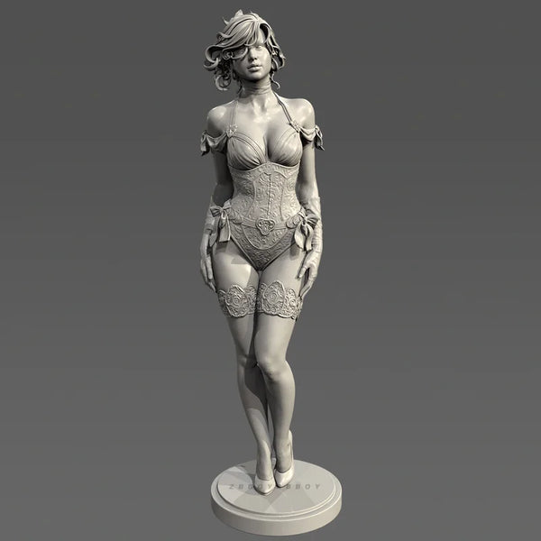 75mm Actress Pin-up, Resin Model Figure Kit, Unassembled and Unpainted