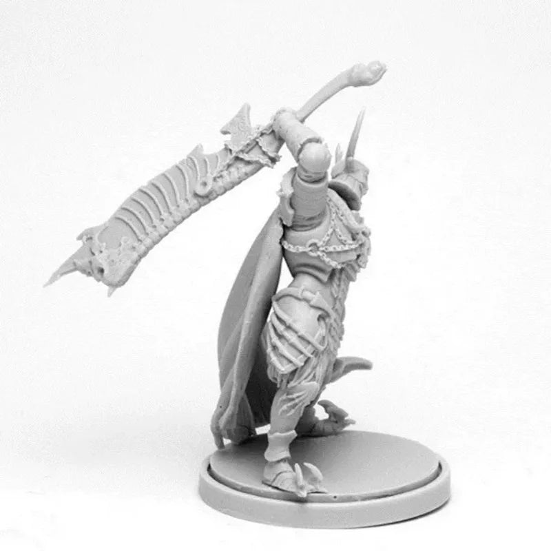 30mm Dark Fantasy Armored Warriors, 4 Figures, Resin Model Figure Kit, Fantasy Theme, Unassembled and Unpainted
