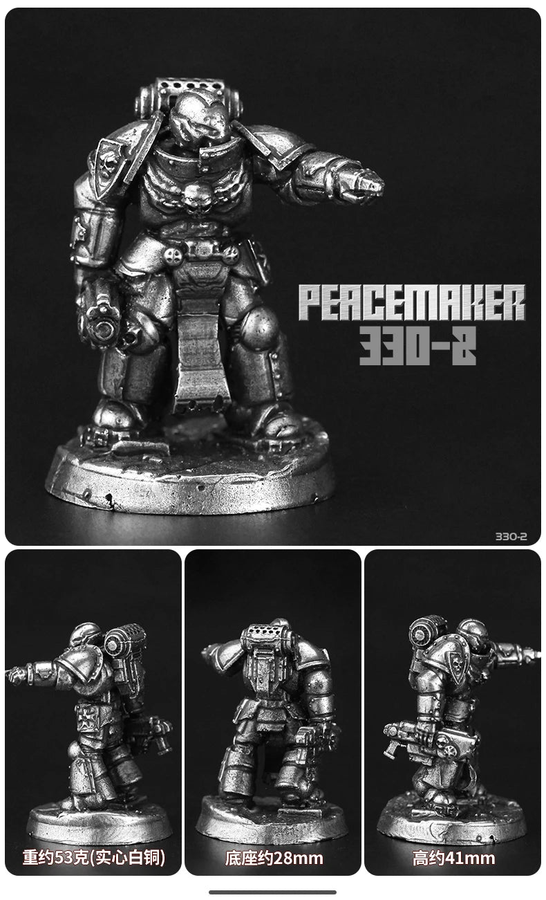 32mm Armored Sci-Fi Soldiers, 9 Figures, Resin Model Figure Kit, Sci-Fi Theme, Unassembled and Unpainted
