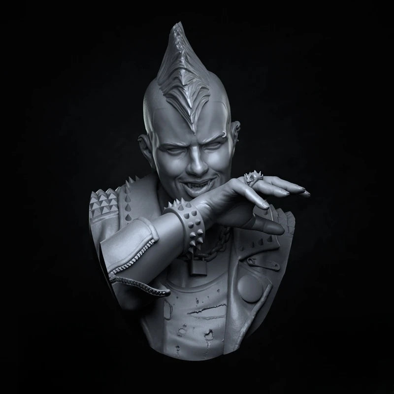 1/10 Elf Character, Resin Model Bust Kit, Fantasy Theme, Unassembled and Unpainted