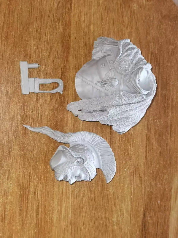 1/10 Bearded Barbarian with Spiked Helm, Resin Model Bust Kit, Fantasy Theme, Unassembled and Unpainted