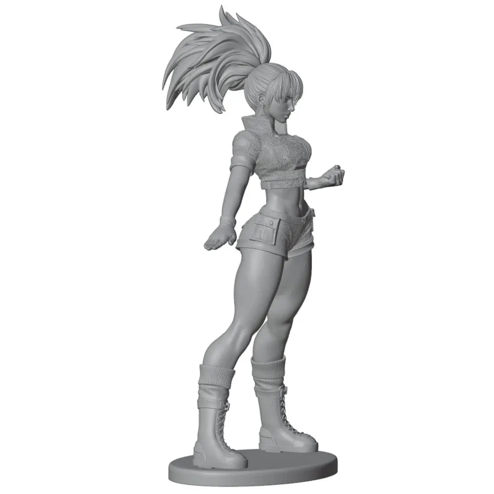 75mm Modern Anime Tactical Operator with Spiky Hair, Resin Model Figure Kit, Unassembled and Unpainted