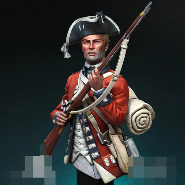 1/12 Napoleonic British Grenadier, Resin Model Bust Kit, Unassembled and Unpainted