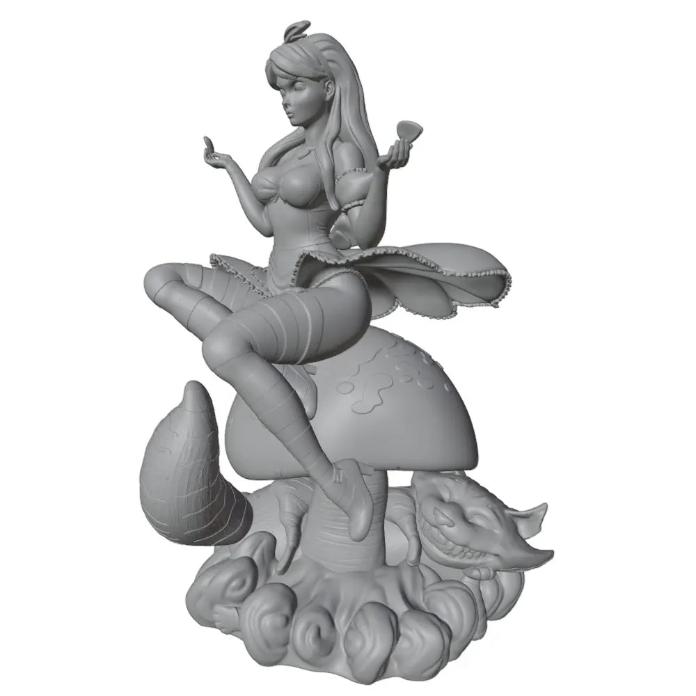 1/24 Four-Armed Fantasy Female on Cloud, Resin Model Figure Kit, Unassembled and Unpainted