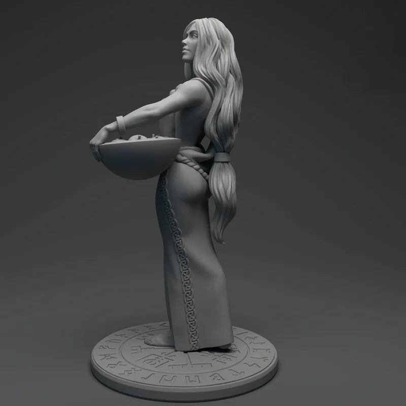 1/24 Nordic Goddess Idun, Resin Model Figure Kit, Mythology Theme, Unassembled and Unpainted