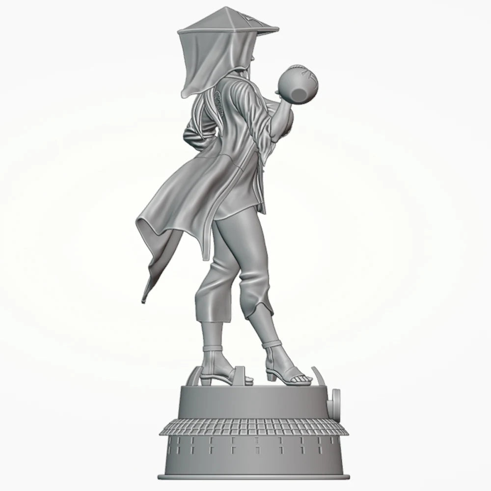 1/24 Sorceress Wielding Magical Orb, Resin Model Figure Kit, Fantasy Theme, Unassembled and Unpainted