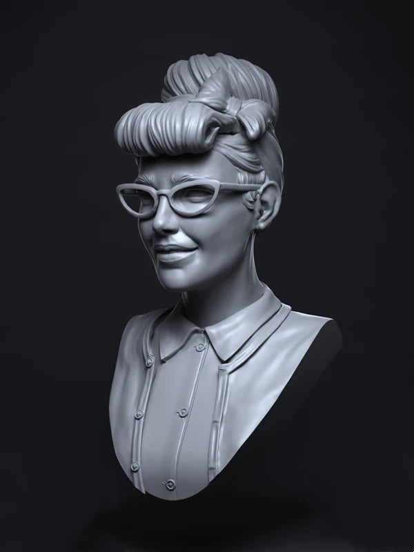 1/10 Modern Contemporary Fashion Portrait, 4 Figures, Resin Model Bust Kit, Unassembled and Unpainted
