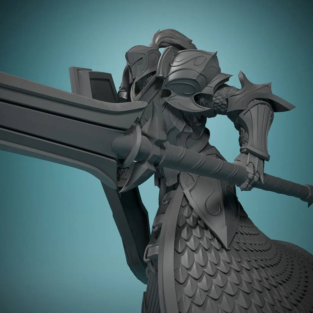 56mm Elven Guard Warrior, Resin Model Figure Kit, Fantasy Theme, Unassembled and Unpainted