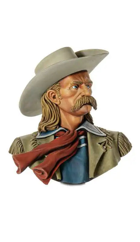 American Civil War Lt. Col. George A. Custer, Resin Model Bust Kit, Unassembled and Unpainted