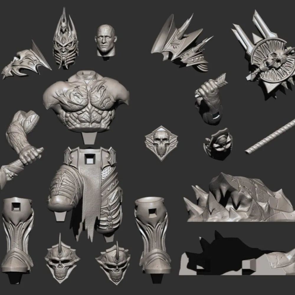 Demon King Bourval, Resin Model Figure Kit, Fantasy Theme, Unassembled and Unpainted