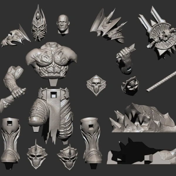 Demon King Bourval, Resin Model Figure Kit, Fantasy Theme, Unassembled and Unpainted