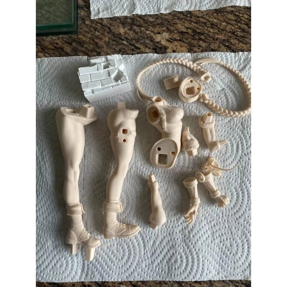 240mm Female Warrior, Resin Model Figure Kit, Fantasy Theme, Unassembled and Unpainted