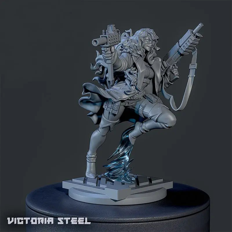 1/24 Combat Sisters, 4 Figures, Resin Model Figure Kit, Fantasy Theme, Unassembled and Unpainted