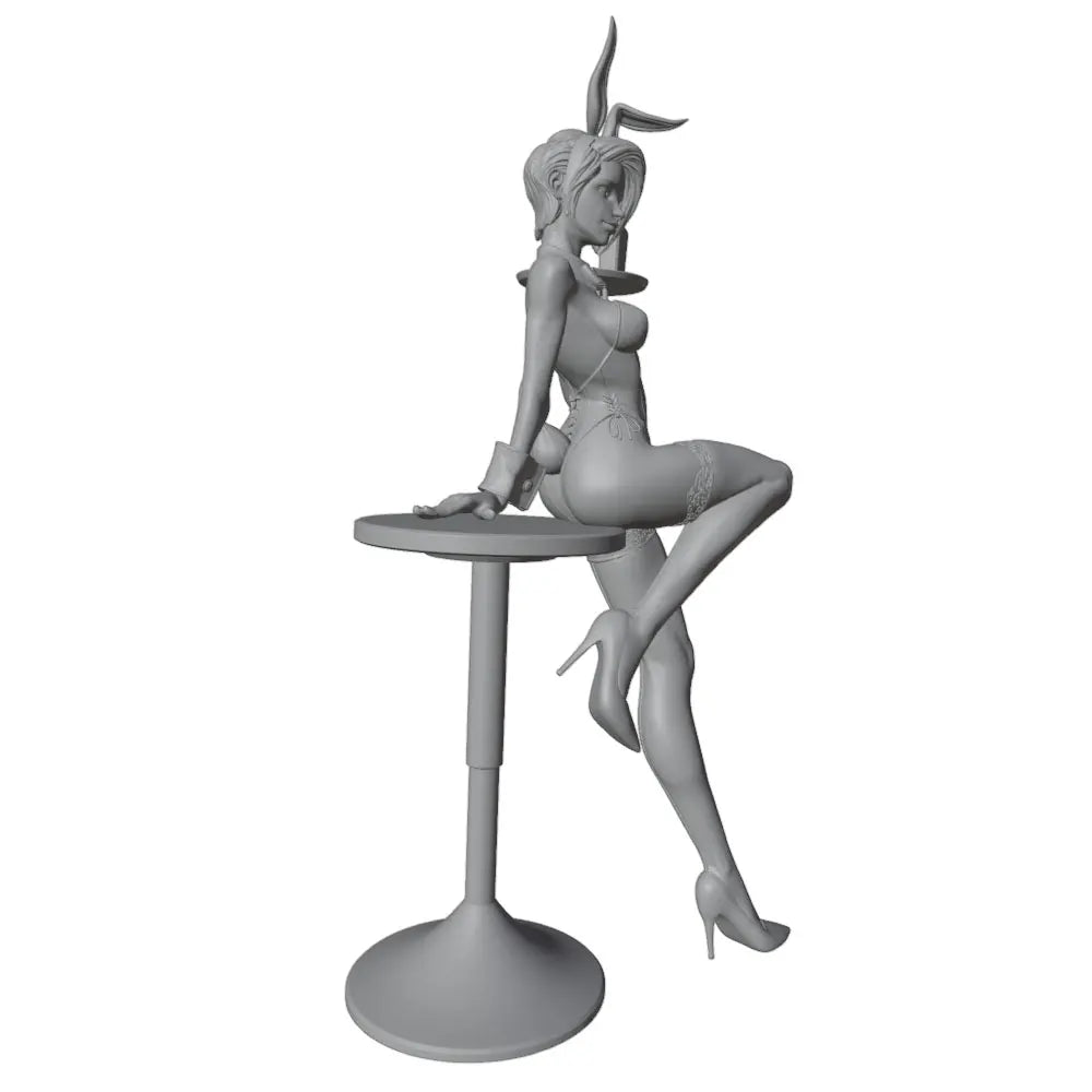 1/24 Bunny Girl Pinup, Resin Model Figure Kit, Unassembled and Unpainted