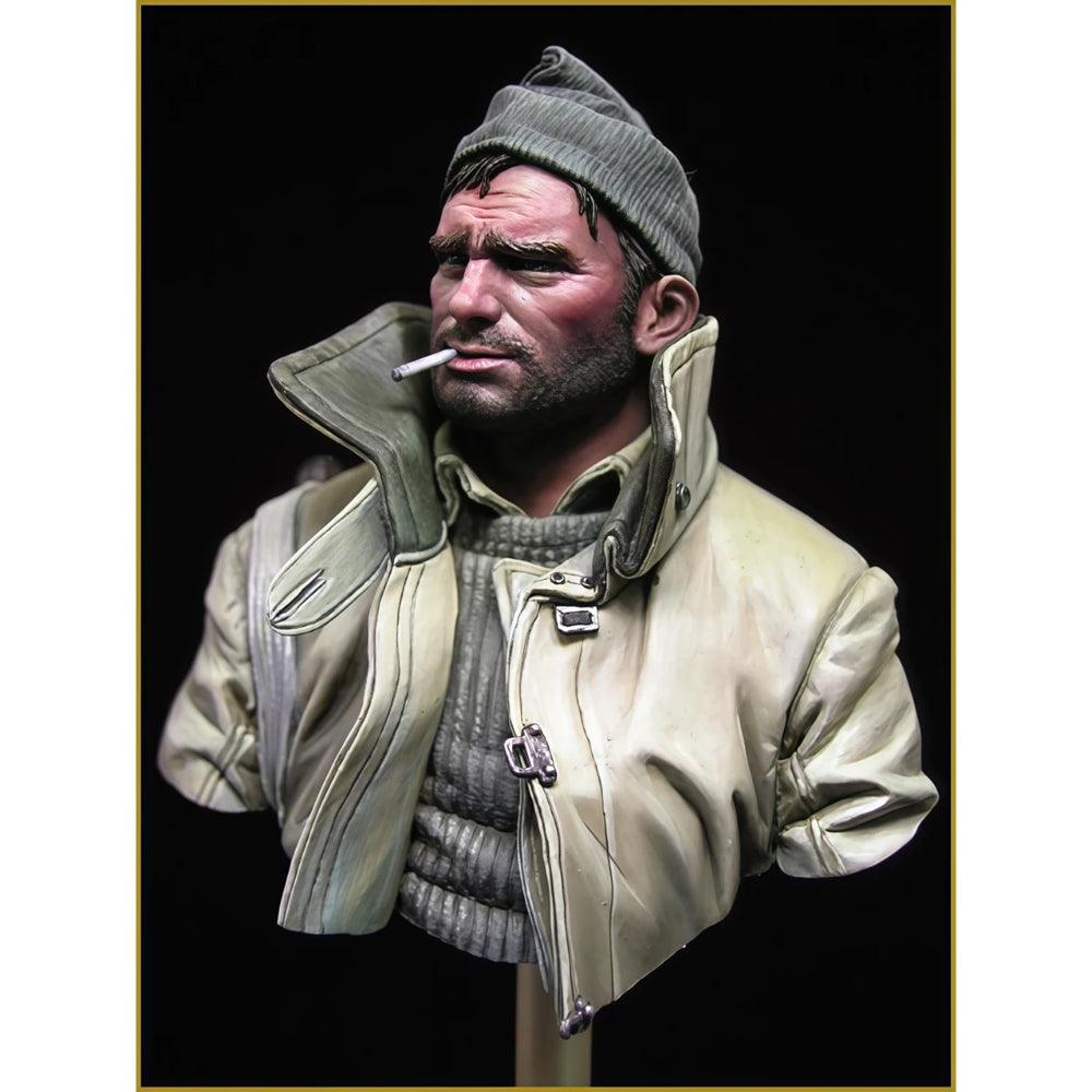 1/10 Modern British Reconnaissance Soldier, Resin Model Bust Kit, Unassembled and Unpainted