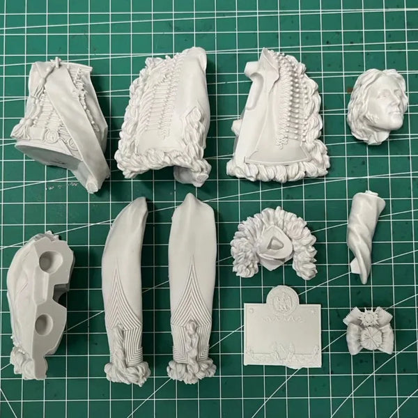 1/10 Napoleonic European Marshal, Resin Model Bust Kit, Unassembled and Unpainted