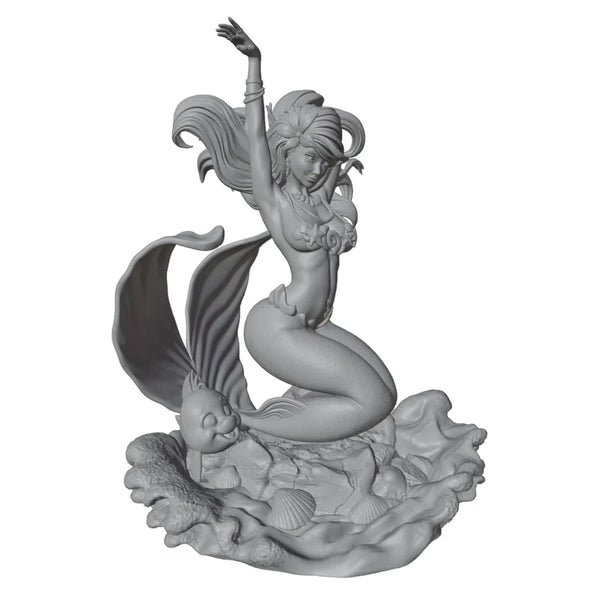 75mm Fantasy Mermaid, Resin Model Figure Kit, Unassembled and Unpainted