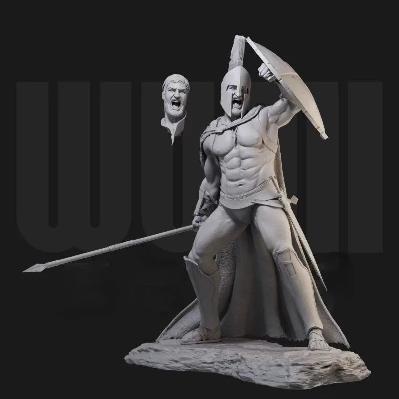 1/24 Ancient Spartan King, Resin Model Figure Kit, Unassembled and Unpainted