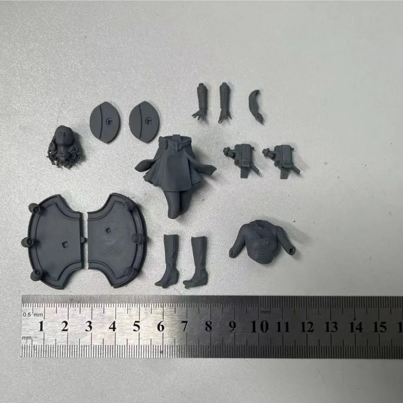 1/24 Starlight Female Warrior, Resin Model Figure Kit, Fantasy Theme, Unassembled and Unpainted