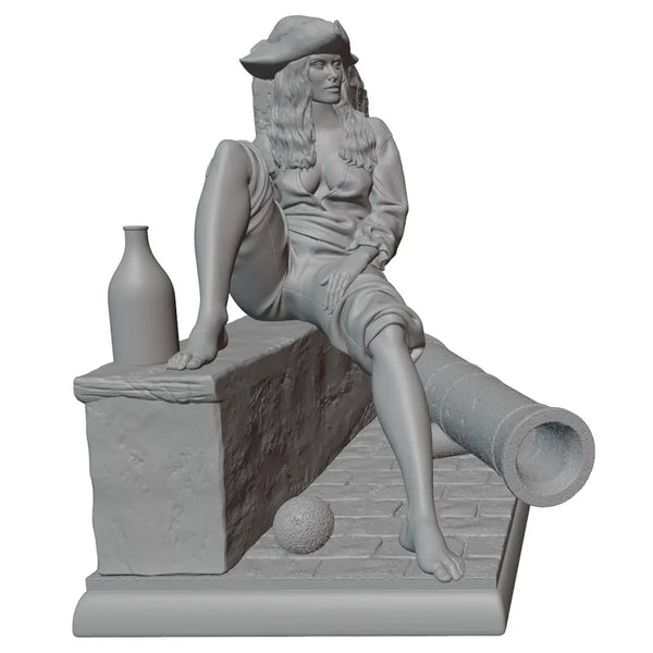 1/24 WWI Artillery Girls, 6 Figures, Resin Model Figure Kit, Unassembled and Unpainted