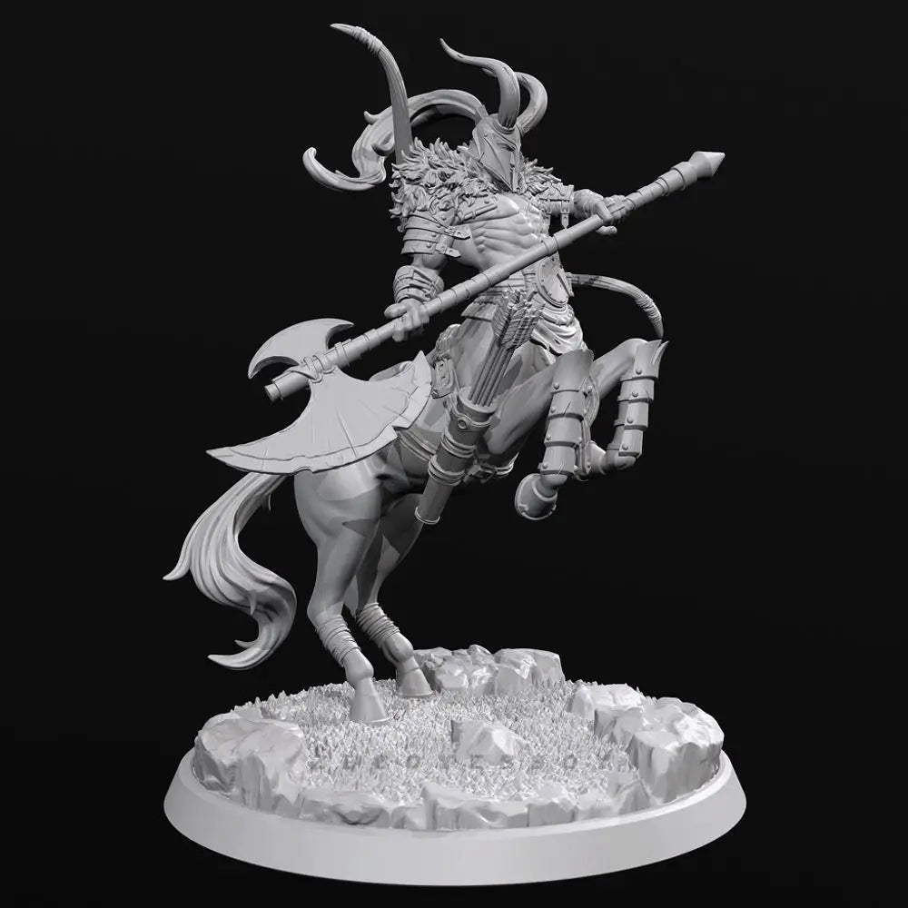90mm Demonic Axe Knights, 8 Figures, Resin Model Figure Kit, Fantasy Theme, Unassembled and Unpainted