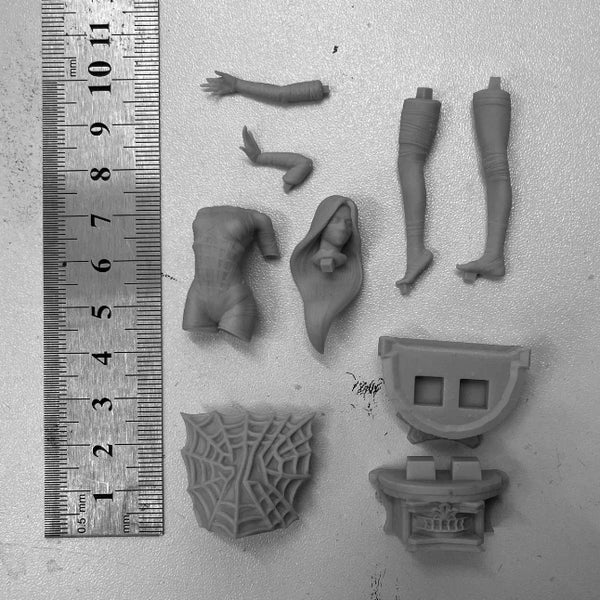1/24 Fantasy Mysterious Girl, Resin Model Figure Kit, Unassembled and Unpainted