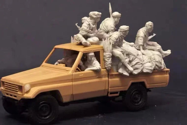 1/35 Modern Tactical Forces, 8 Figures, Resin Model Figure Kit, Unassembled and Unpainted