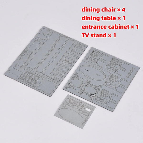 1/35 1/35 Bedroom Furniture Set, Resin Model Accessory Kit, Historical Theme, Unpainted